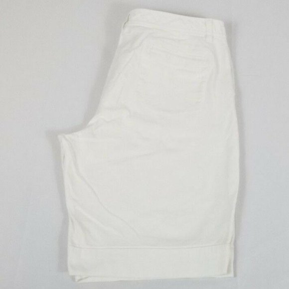 Stamp 10 Women's White Shorts, Size 16 - Picture 2 of 8